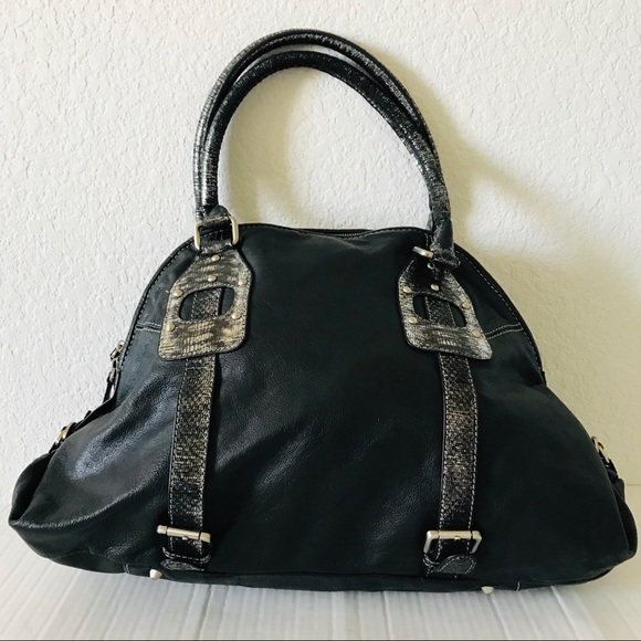 Charlie Lapson black leather satchel shoulder bag‎ - Picture 2 of 9